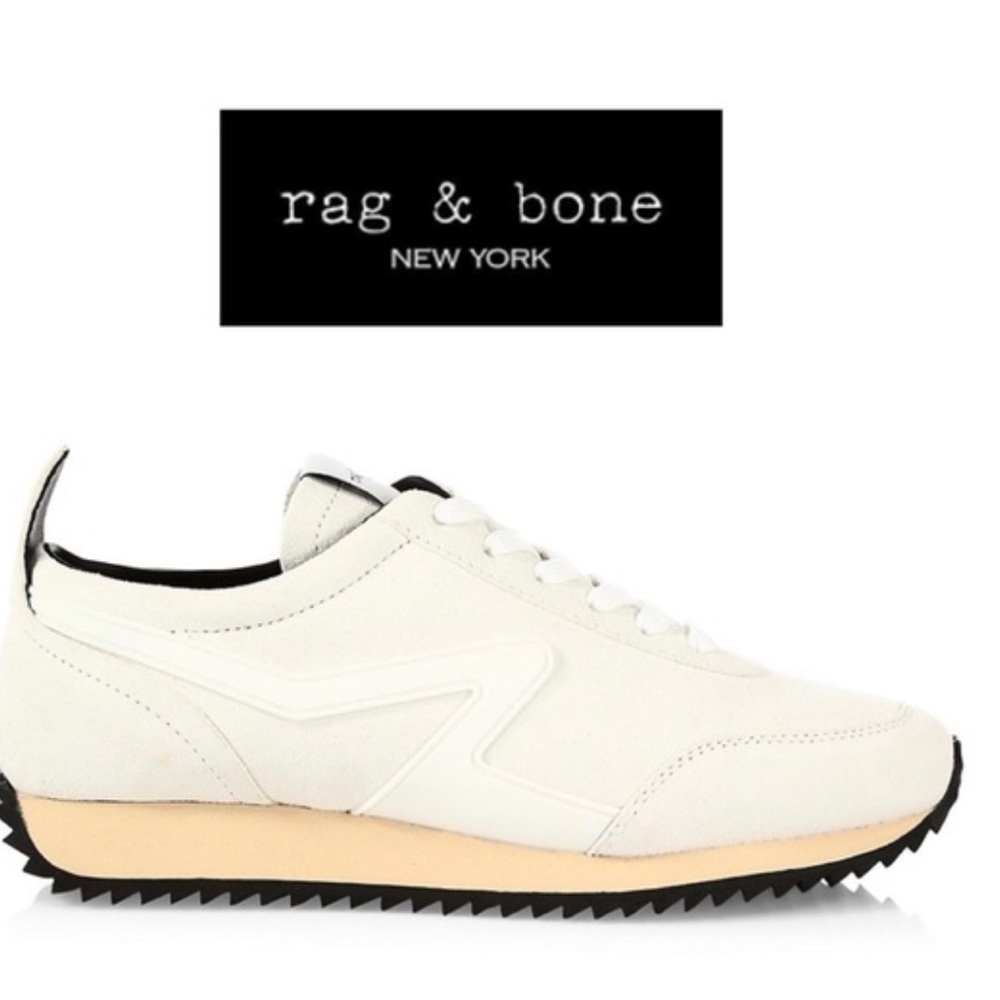 Rag & Bone Men's Cream Retro Sneakers